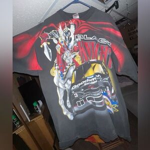 Vintage aop Dale Earnhardt black knight 90s t shirt